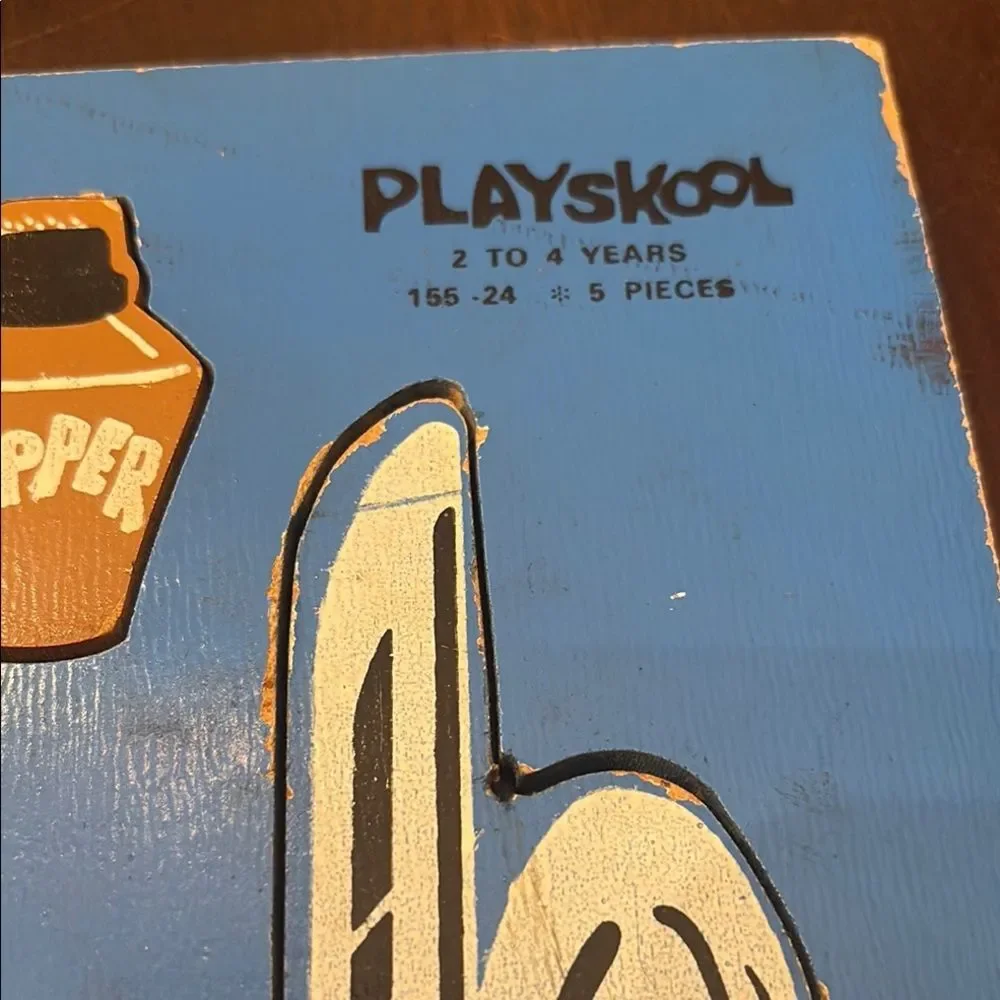 Vintage Playschool I set the table wooden puzzle